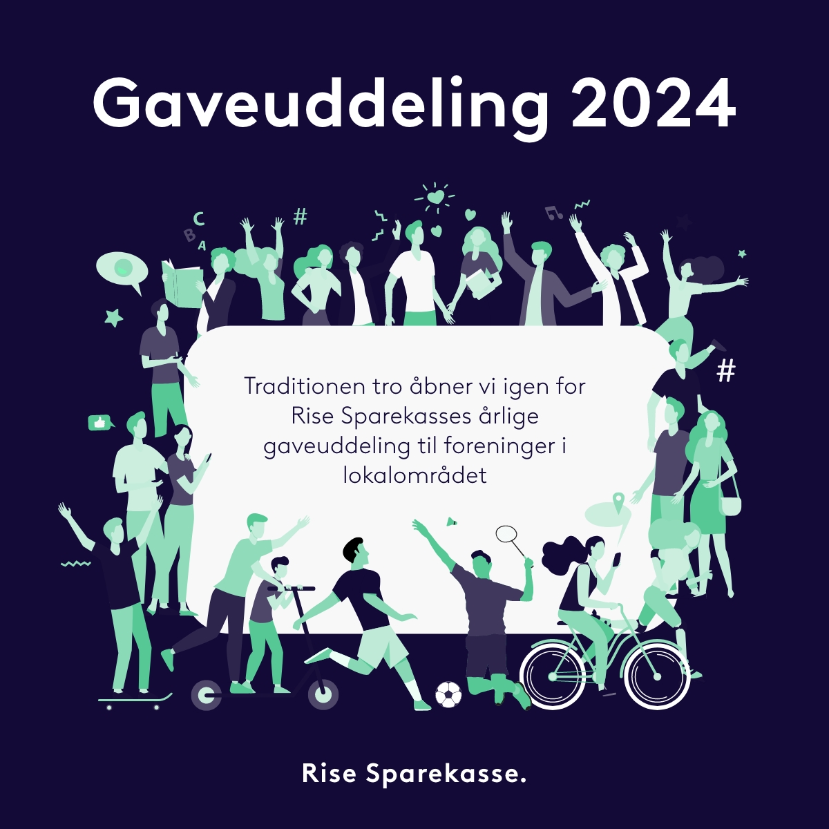 Rise Gaveuddeling 2024 - SoMe Kvadratisk